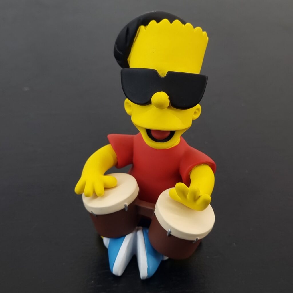 Vintage Bart Simpson on the drums statue Bart Simpson statue