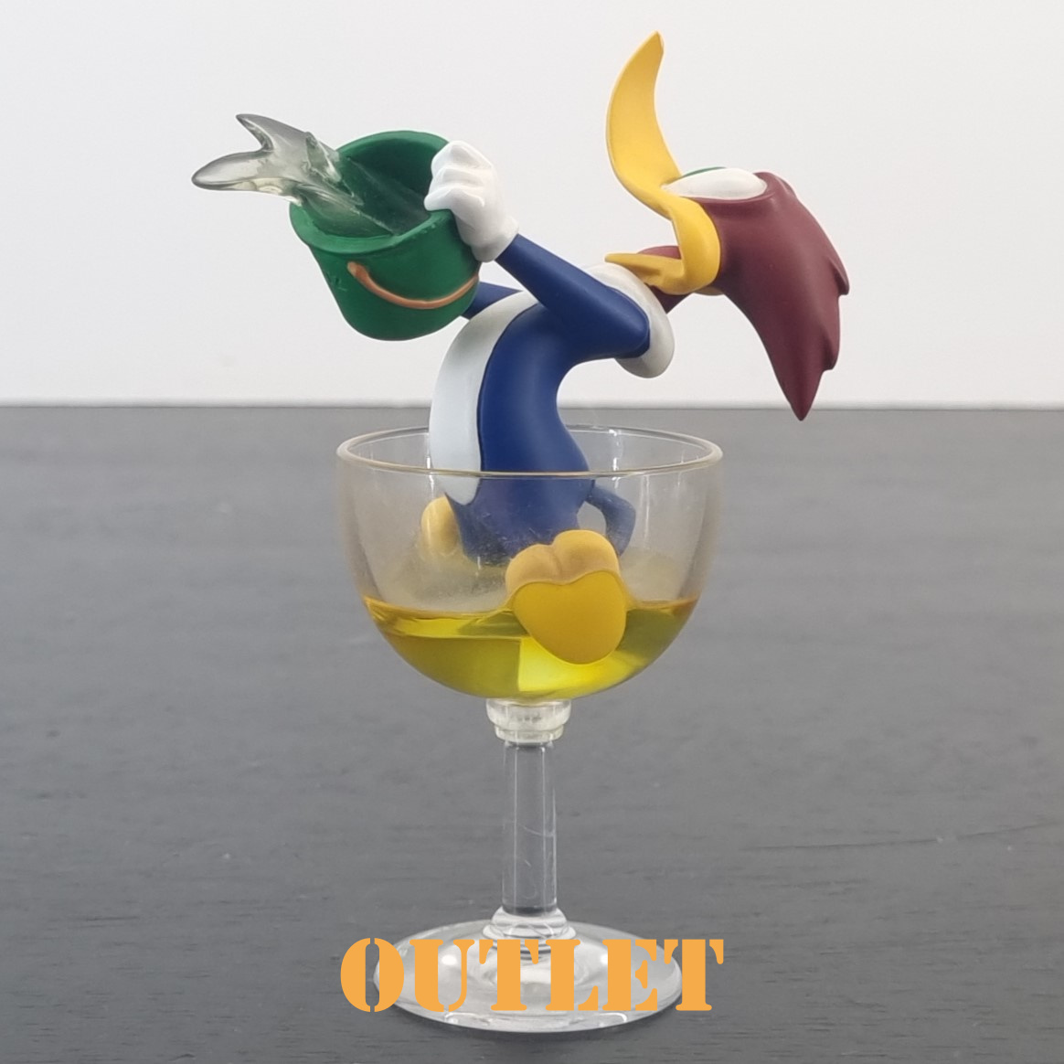 Woody Woodpecker in glass figurine _left back - Demons & Merveilles Woody Woodpecker in glass figurine _left back