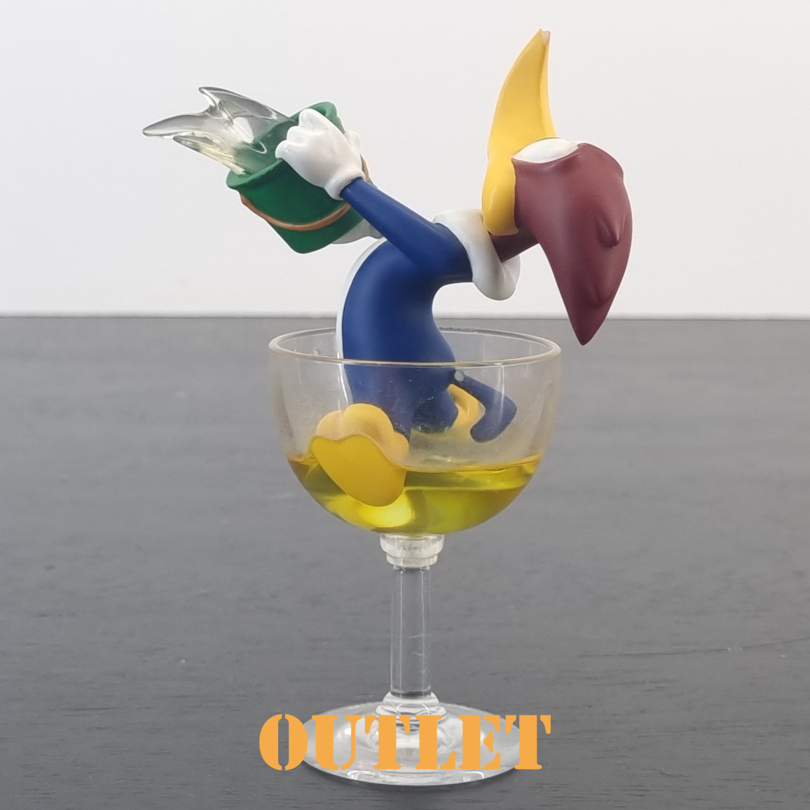Woody Woodpecker in glass figurine _right back - Demons & Merveilles Woody Woodpecker in glass figurine _right back