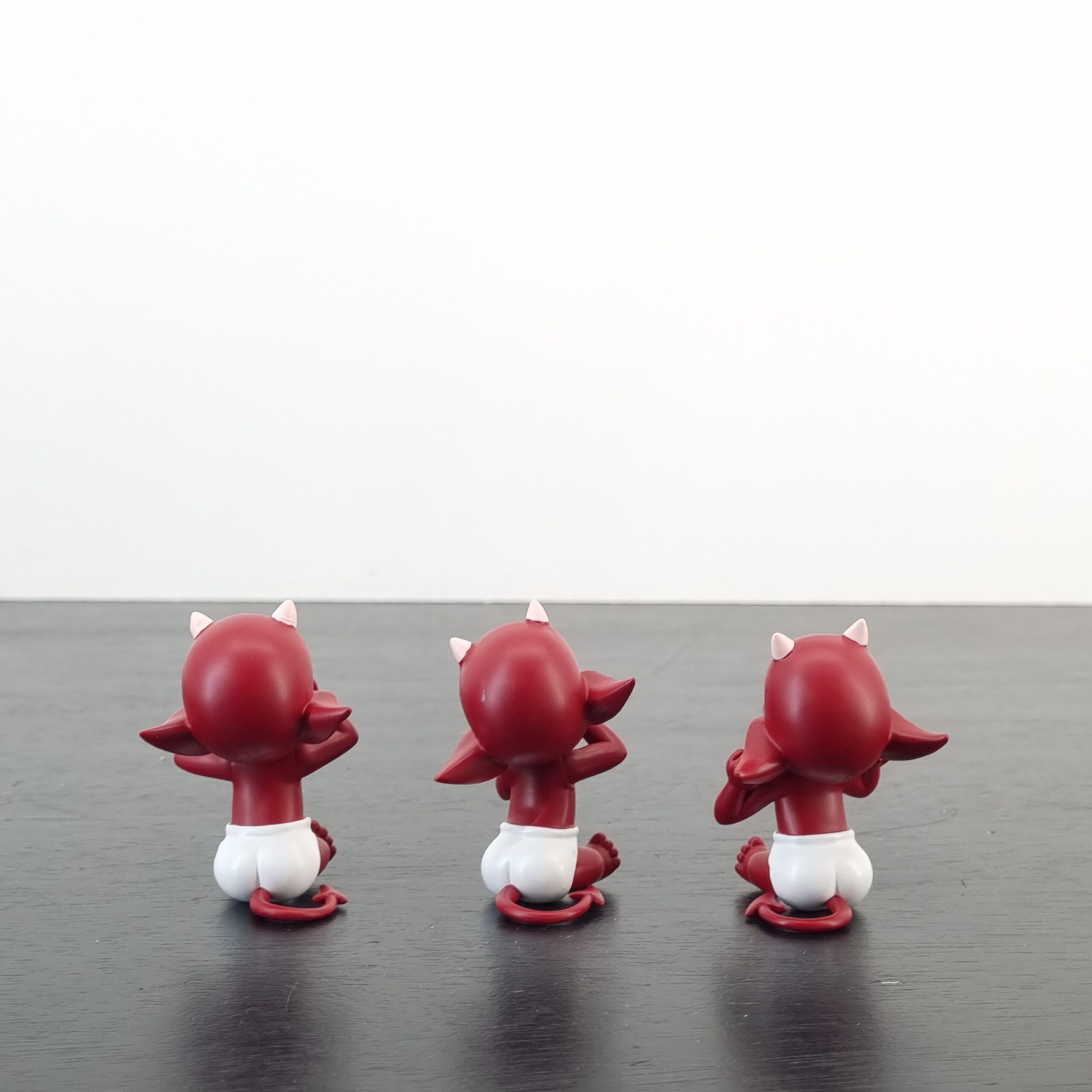 Hot Stuff figurine set Hear no Evil See no Evil Speak no Evil _back - Demons & Merveilles Hot Stuff figurine set Hear no Evil See no Evil Speak no Evil _back